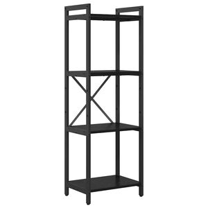 vidaXL Boekenkast 40 x 30 x 119 cm Bewerkt hout Zwart Eiken
