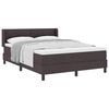 vidaXL Boxspringbed met hoofdeinde Donkerbruin 200 x 140 cm Stof