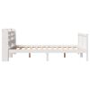 vidaXL Bedframe zonder matras massief grenenhout wit 140x190 cm