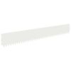 vidaXL Gazonrand 10 pcs 103 x 15 cm Staal Wit