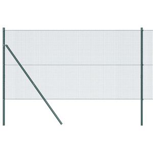 vidaXL gelast draadhek met grondbevestiging 50 x 1,2 m Groen Mesh