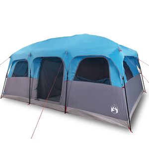 vidaXL Gezinstent 10-persoons waterdicht blauw