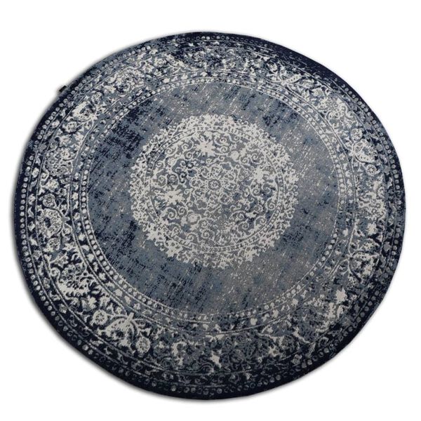 Dutch Lifestyle Vloerkleed Durban Jahrg rond 200 cm blauw