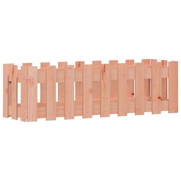 vidaXL Plantenbak verhoogd hekontwerp 100x30x30 cm massief douglashout