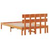 vidaXL Bedframe met hoofdeinde Bruin 120 x 200 cm Massief grenenhout