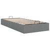 vidaXL Bedframe zonder matras 90x190 cm stof donkergrijs