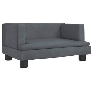 vidaXL Hondenmand 60x40x30 cm fluweel donkergrijs