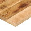 vidaXL Tafelblad rechthoekig 100x70x3,8 cm massief ruw mangohout