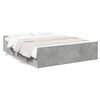 vidaXL Bedframe met lades bewerkt hout betongrijs 150x200 cm