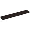 vidaXL Wandschap 60x10x2 cm behandeld massief eikenhout donkerbruin