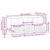 vidaXL TV-kast Zwart 102 x 34,5 x 50 cm Geconstrueerd hout