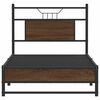 vidaXL Bedframe zonder matras bewerkt hout bruin eikenkleur 90x200 cm
