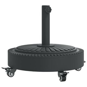 vidaXL Parasolvoet met wielen voor stok van &Oslash;38 / 48 mm 27 kg rond