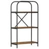 vidaXL Boekenkast 3-laags 60 x 30 x 109 cm Bewerkt hout Gerookt eiken