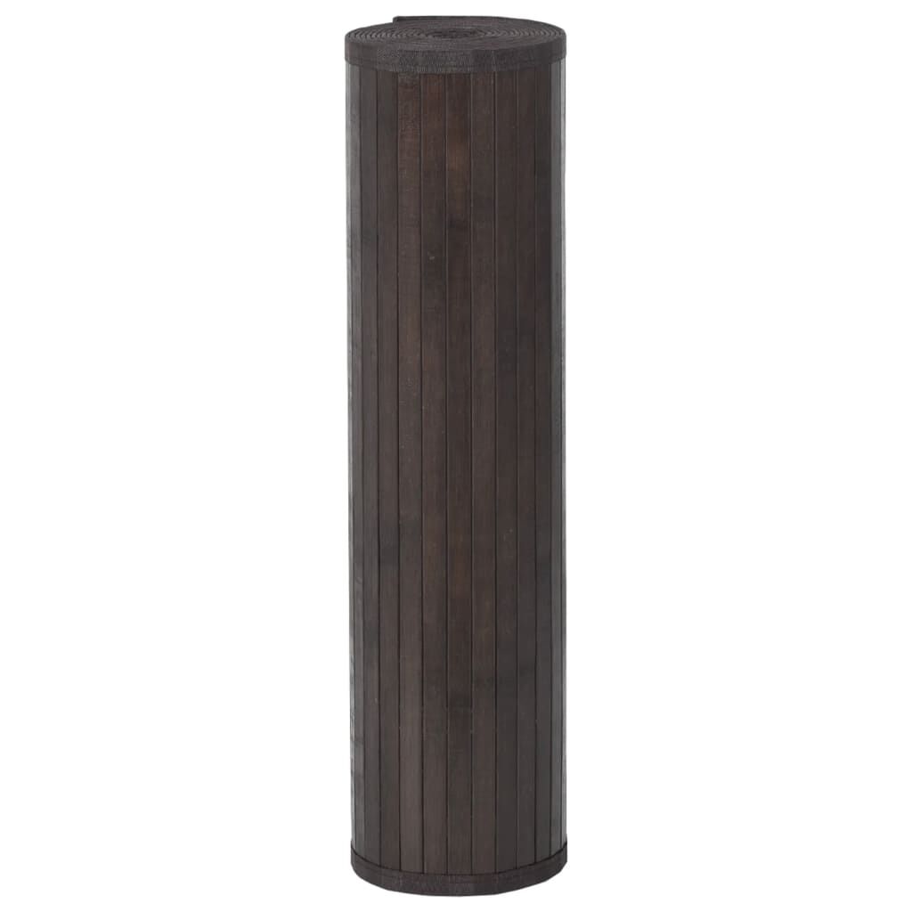 vidaXL Vloerkleed rechthoekig 60x100 cm bamboe bruin, tapijt, kleed, vloermat, vloerbedekking, kleedje, rechthoekig vloerkleed, vloerkleed rechthoek
