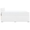 vidaXL Boxspring met matras kunstleer wit 140x200 cm
