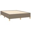 vidaXL Bedframe zonder matras stof taupe 140x190 cm