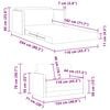 vidaXL Vouwsofa Bed Lichtgrijs 124 x 71 x 78 cm Stof