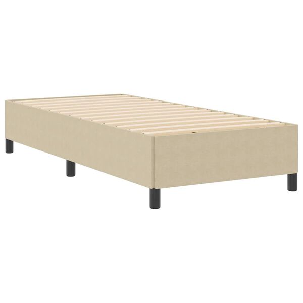 vidaXL Bedframe Grijs groen 90 x 190 cm Katoenen stof