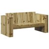 vidaXL Tuinbank Groen 134 x 60 x 62 cm Massief grenenhout
