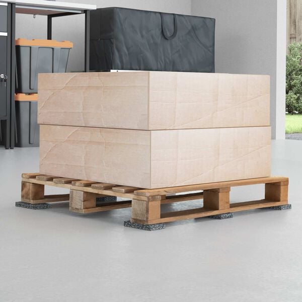 vidaXL Rubberen Roller Zwart Rubber