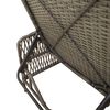 vidaXL Ligbed met kussen 1-persoon Grijs 157 x 55 x 92cm poly rattan
