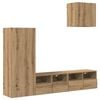 vidaXL TV Wandmeubels 4 st Artisan Eiken Bewerkt hout