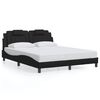 vidaXL Bedframe "Viana" met LED zonder matras zwart 160x200 cm