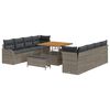 vidaXL Tuin Sofa Set 11 st 10-Aantal zitplaatsen Grijs