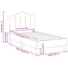 vidaXL Peuterbedframe met hoofdbord Donkergrijs 70 x 140 cm Stof