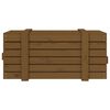 vidaXL Opbergbox 91x40,5x42 cm massief grenenhout honingbruin