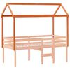 vidaXL Kinderbedhuisje 217x85,5x154 cm massief grenenhout wasbruin