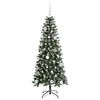 vidaXL Kunstkerstboom met 150 LED Groen 150 cm PVC en Plastic en Staal