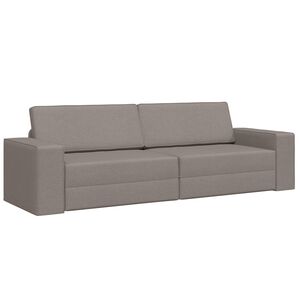 vidaXL Slaapbank Taupe 245 x 78 x 77 cm Stof