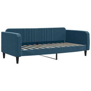 vidaXL Slaapbank 90x200 cm fluweel blauw