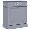 vidaXL Schoenenkast 50x28x58 cm paulowniahout grijs