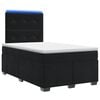 vidaXL Boxspringbed met matras Zwart 120 x 190 cm Fluweel