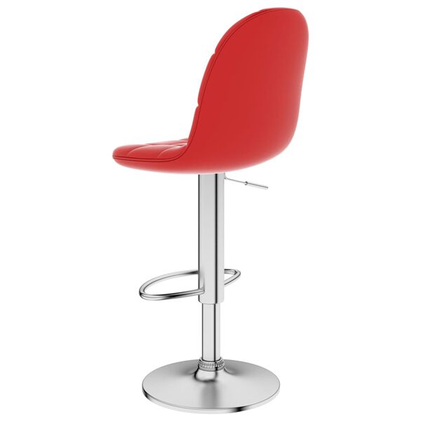 vidaXL Barkruk kunstleer wijnrood