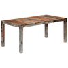 vidaXL Eettafel 180x90x76 cm massief acaciahout grijs