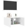 vidaXL Tv-wandmeubel met LED-verlichting 60x35x31 cm wit