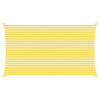 vidaXL Zonneschaduwzeil Geel en Wit 7 x 4 m 100% Polyester Oxford