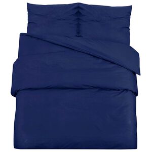 vidaXL Dekbedovertrekset 140x200 cm katoen marineblauw