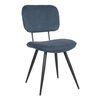LABEL51 Eetkamerstoelen 2 st Vic 49x60x87 cm blauw