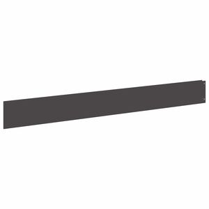vidaXL Gazonrand met omgevouwen bovenrand 10 st 100x12cm Staal Zwart