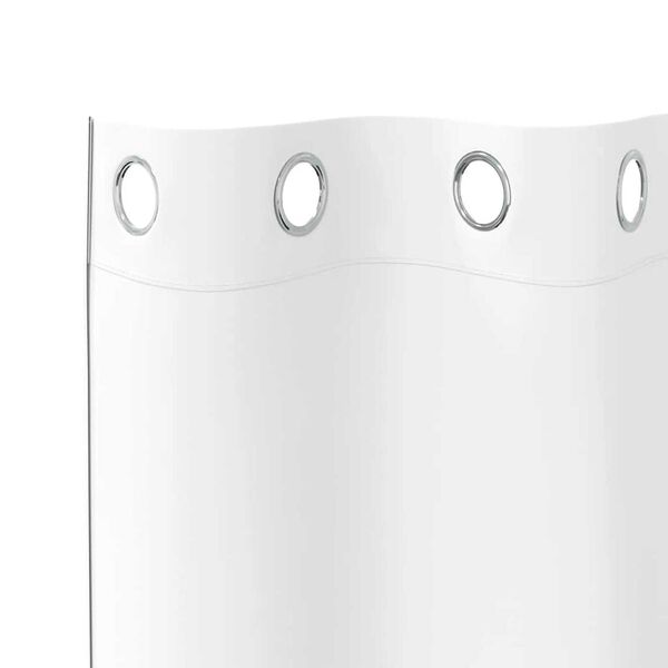 vidaXL Zwart-out Gordijnen met Ringen 2 pcs Puur Wit 260 x 140 cm