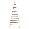 vidaXL Hangende kerstboom met topster 100x210 cm natuurlijke tak