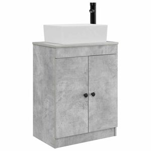 vidaXL Badkamermeubel met Wasbak Betongrijs 54 x 35 x 83 cm