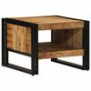 vidaXL Salontafel 50x50x38 cm massief ruw hout mango