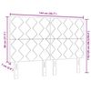 vidaXL Hoofdbord met hoofdeinde Donkergrijs 144 cm Fluweel