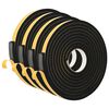 vidaXL Zelfklevende schuimtape 4 st Zwart 20mm x 5m CR Schuim